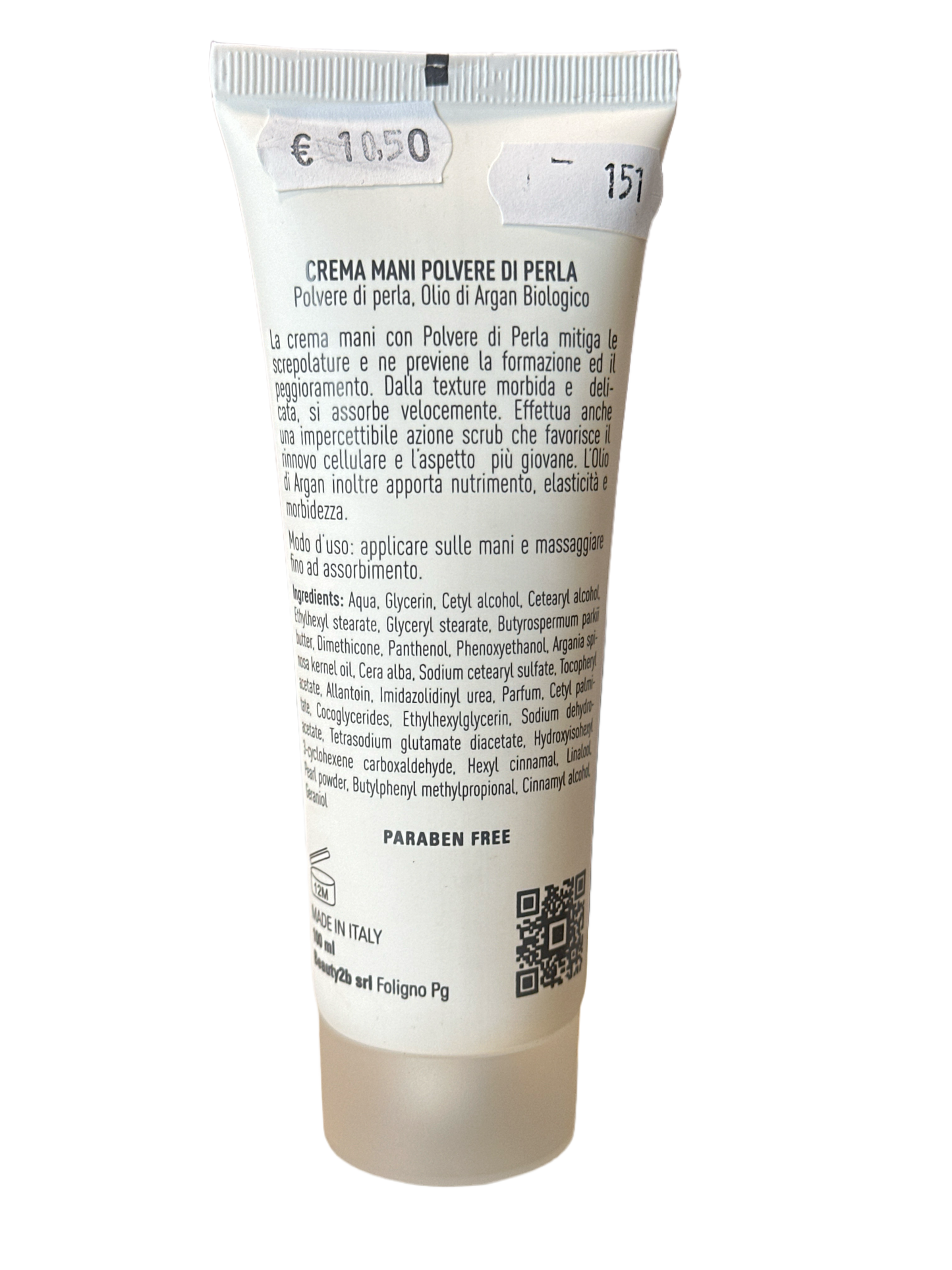 Crema mani Polvere di perla 100 ml