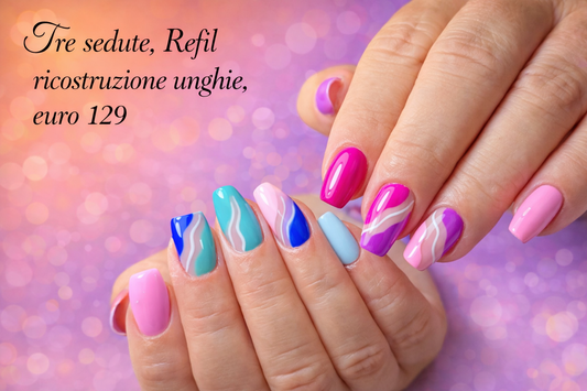 3 Sedute Refil Ricostruzione o Copertura GEL