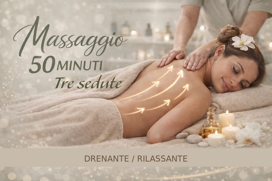 Massaggio corpo completo relax 3 sedute da 50 min l’una