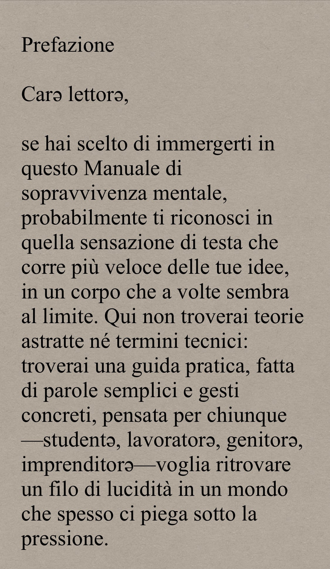 Manuale di Sopravvivenza Mentale