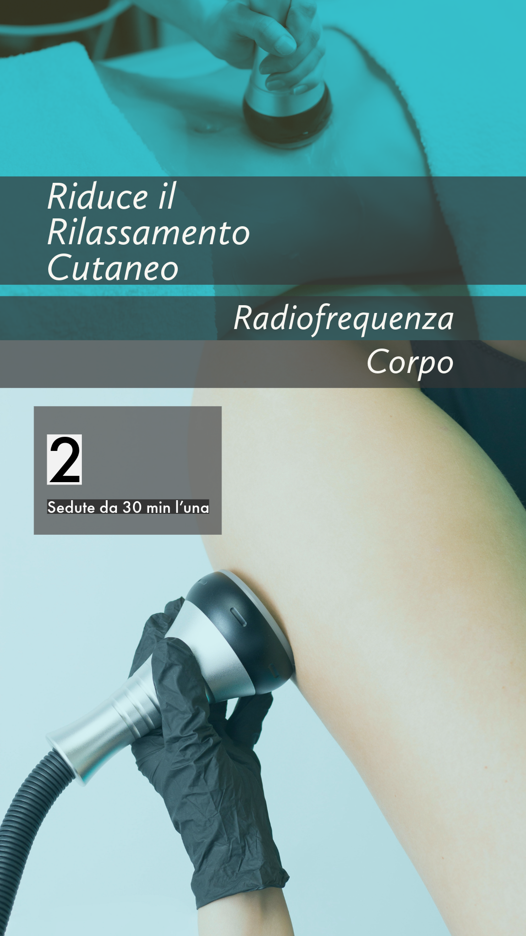 Radiofrequenza corpo 2 sedute da 30 Min l’una